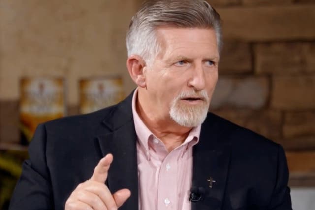 <p>Right-wing broadcaster Rick Wiles has been hospitalised with Covid-19 after saying that vaccines would wipe out ‘stupid people’</p>