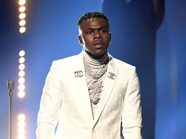 <p>DaBaby se presenta durante la 63a entrega de los premios Grammy el 14 de marzo de 2021 en Los Ángeles, California.</p>