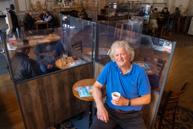 <p>Tim Martin’s Wetherspoons pub chain has been hit by Brexit</p>