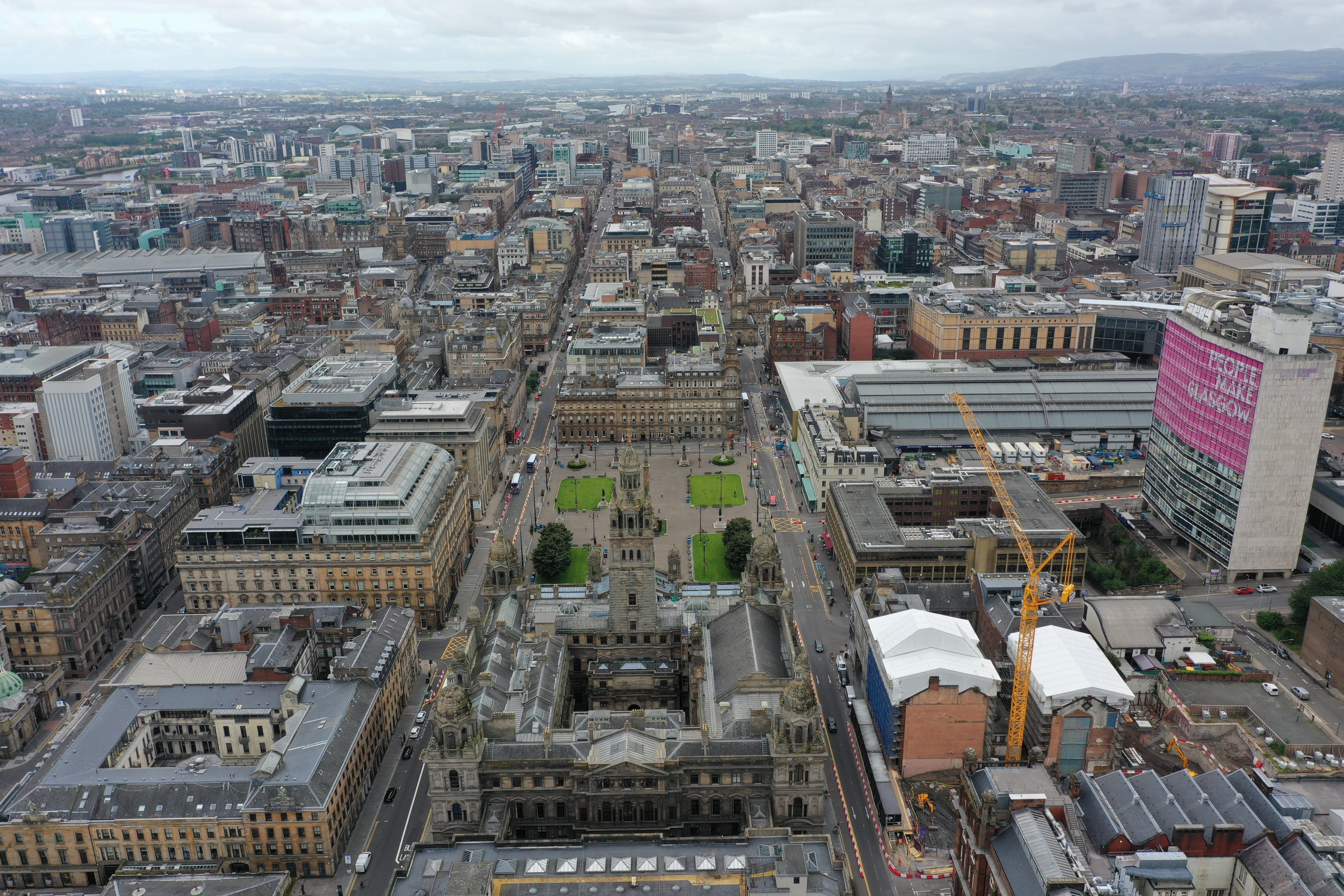 Glasgow from the sky