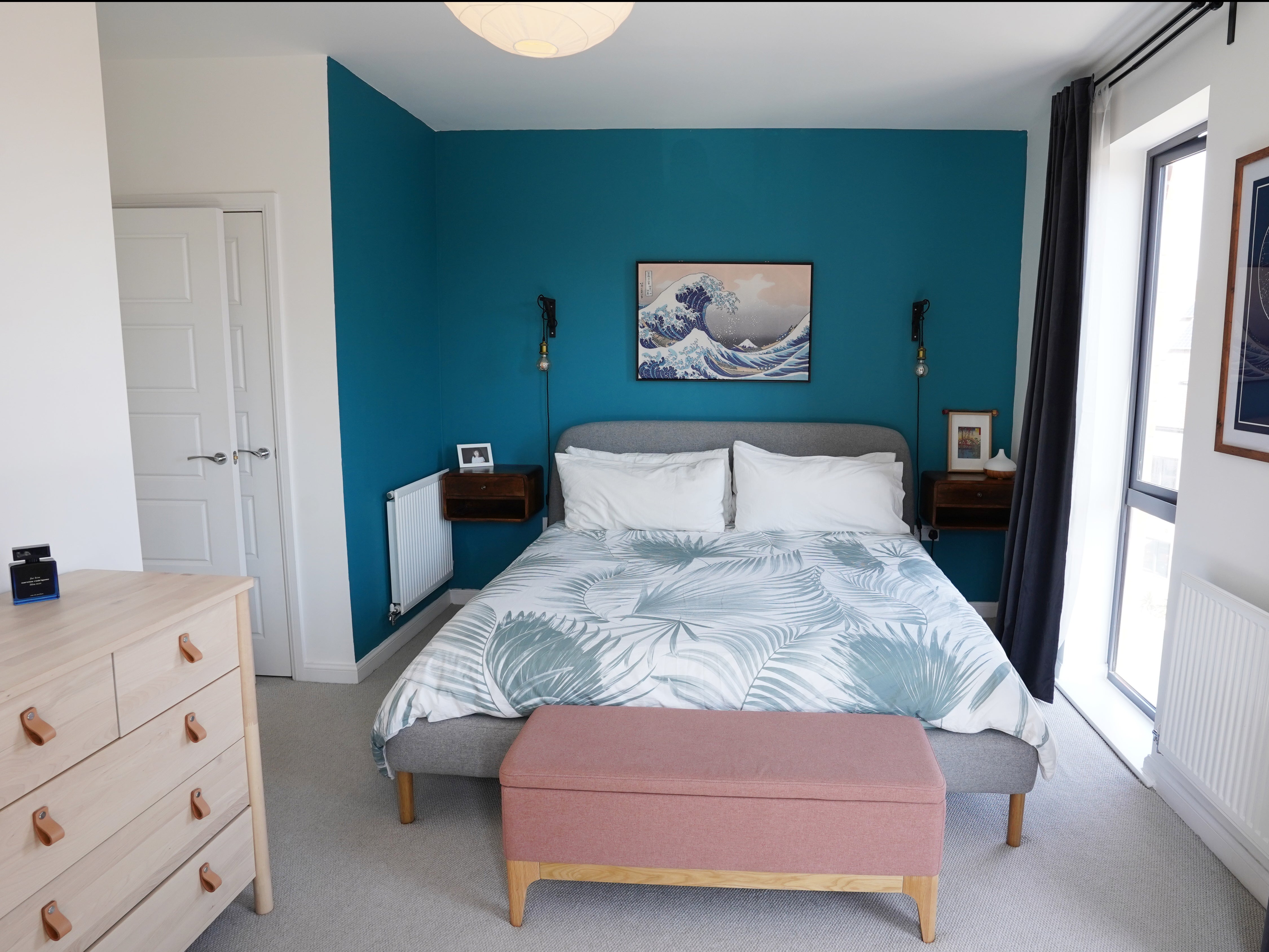 A view of one of three bedrooms inside the Coulsdon townhouse being raffled off for £3