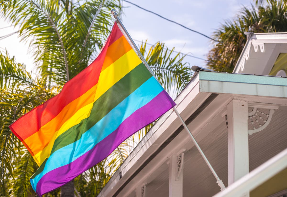Homeowner decorates entire house in rainbow lights after HOA bans LGBTQ+ Pride flags 