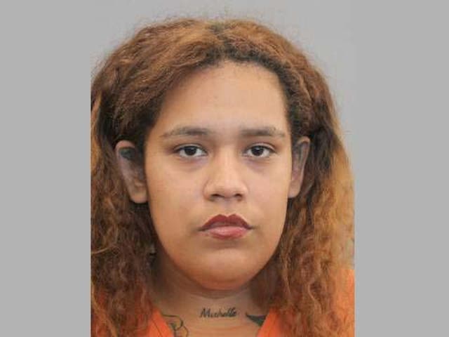 <p>Angelia Mia Vargos, 24 was arrested and charged after accidently shooting her son</p>