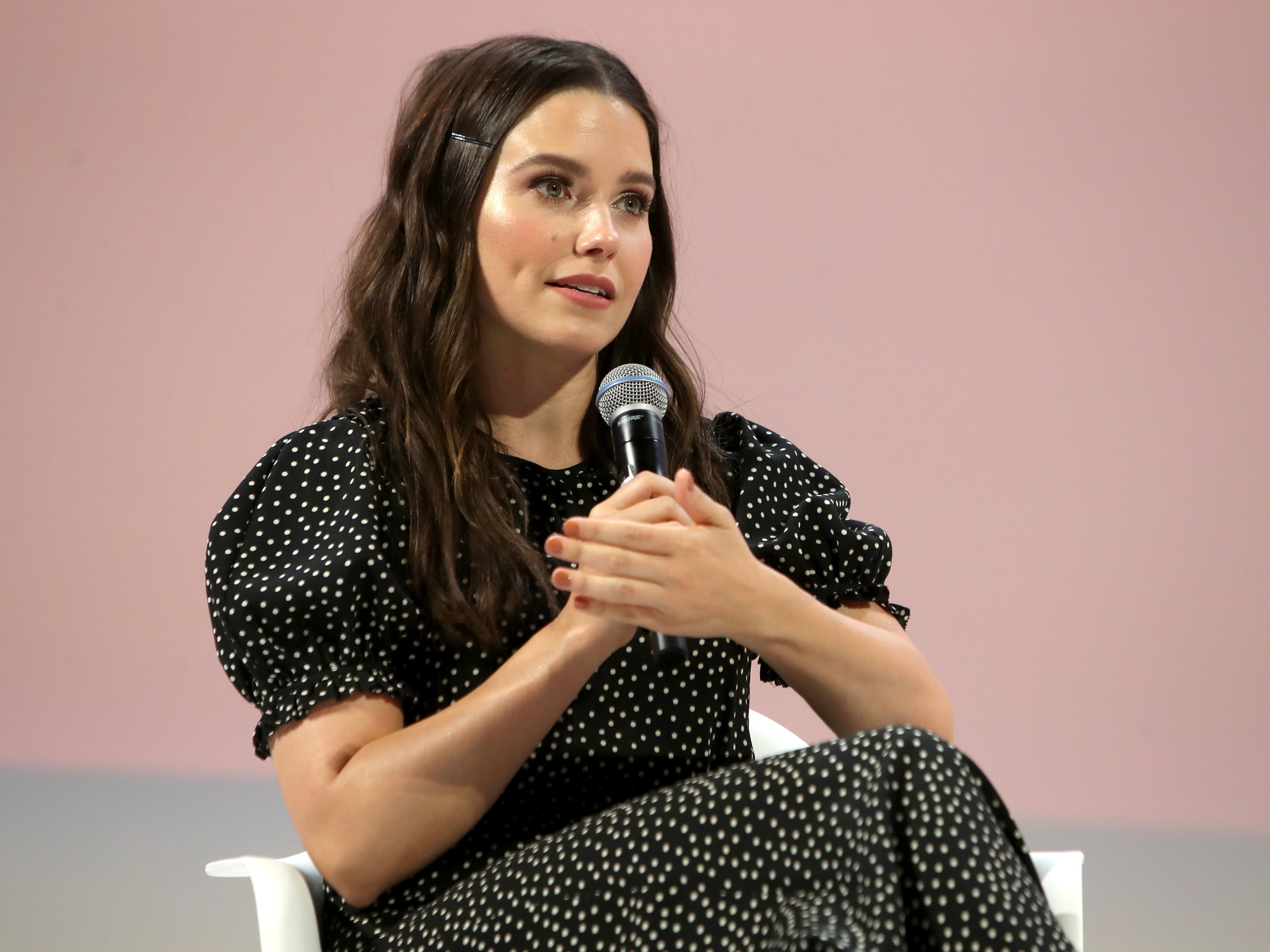<p>Sophia Bush speaks at the Teen Vogue Summit on 3 November 2019 in Los Angeles, California</p>