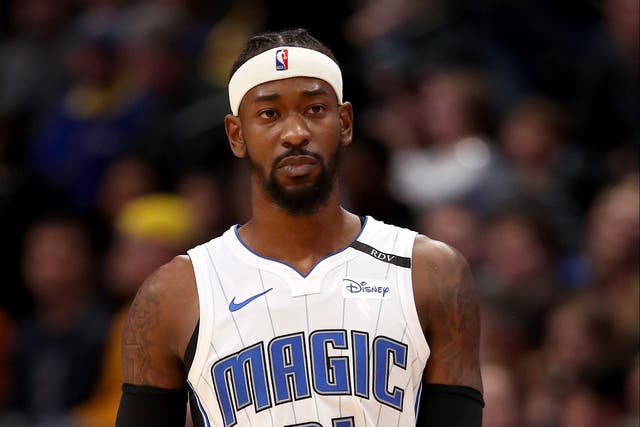<p>Terrence Ross #31 of the Orlando Magic plays the Denver Nuggets at the Pepsi Center on 23 November, 2018 in Denver, Colorado</p>