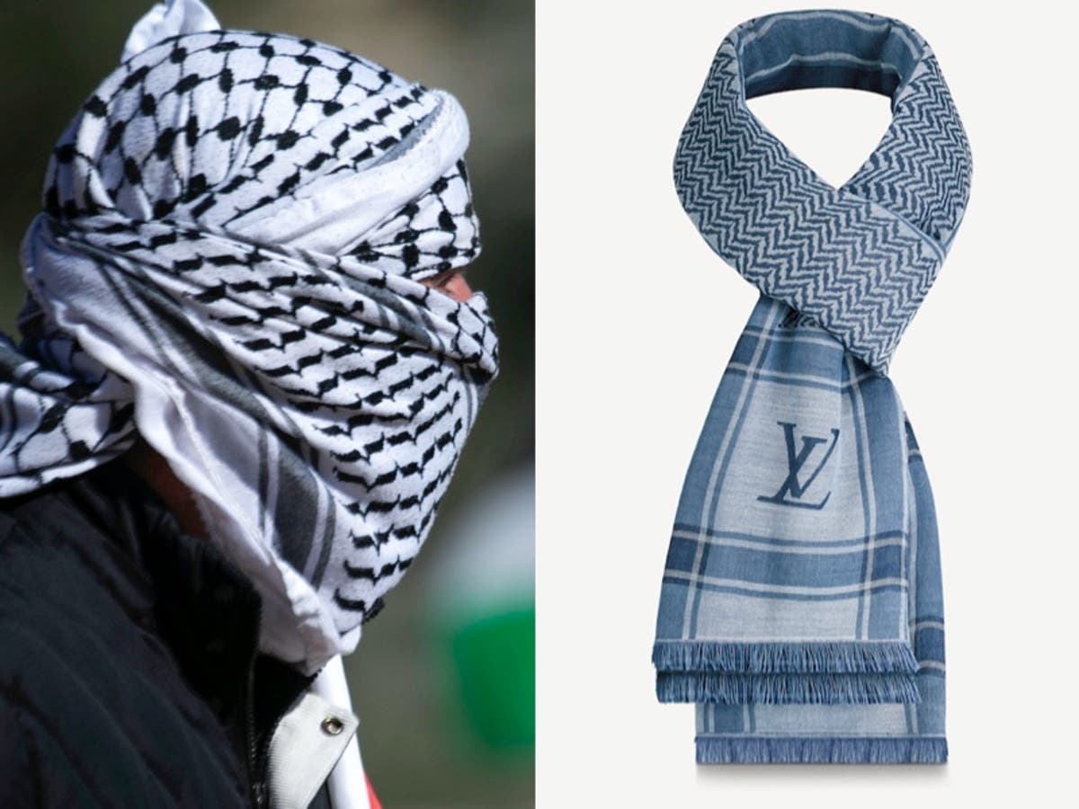 Louis Vuitton faces accusations of cultural appropriation over $705 scarf  inspired by Palestinian keffiyeh