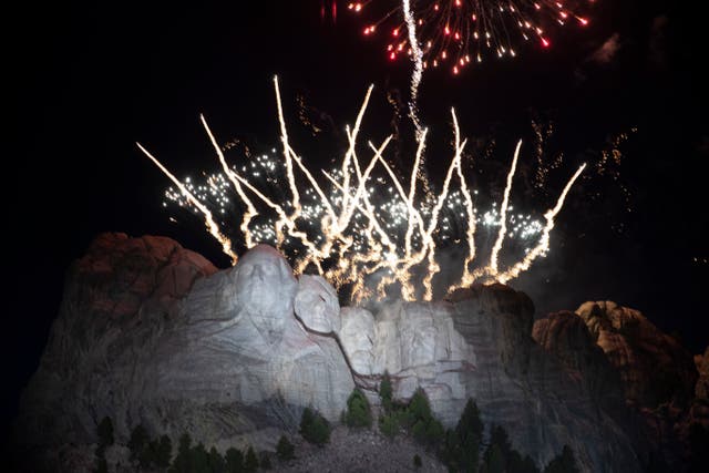 <p>Mount Rushmore Fireworks</p>