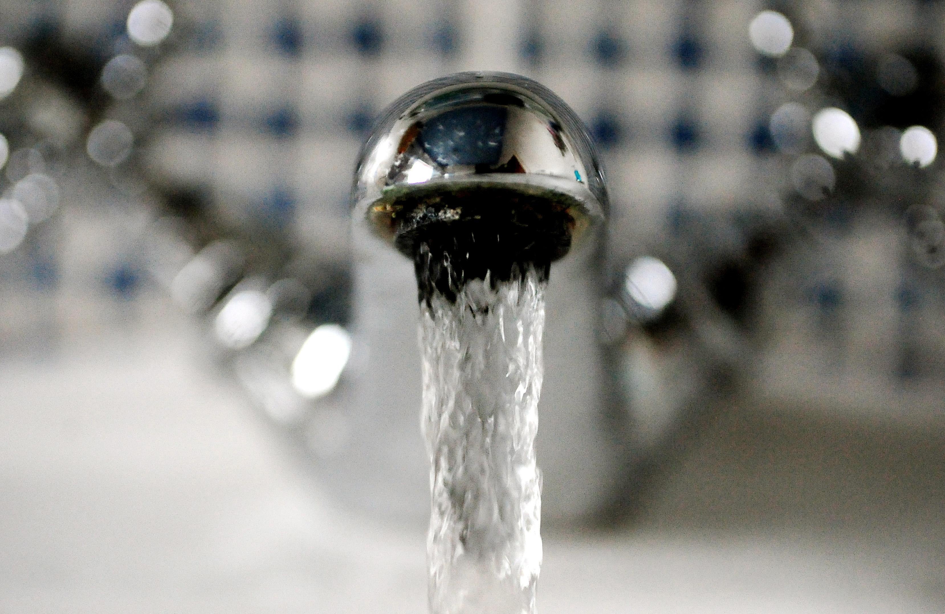 Water from a tap