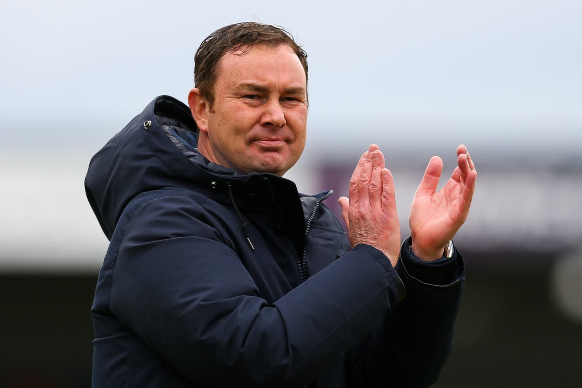 Morecambe manager Derek Adams leaves club after promotion to League One