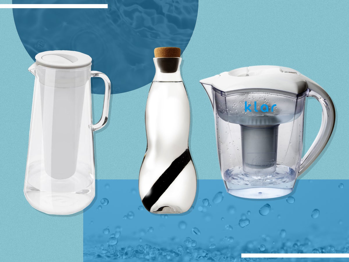 1.2L Water Filter Pitcher,BPA Free,5 Cup,Filtration Water Purifier Jug 3-Stage