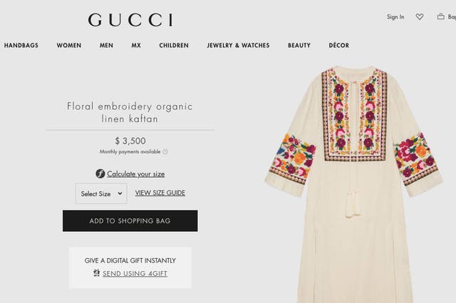 <p>Gucci’s latest Kaftan is strikingly similar to a traditional Kurta and priced at ?2468</p>