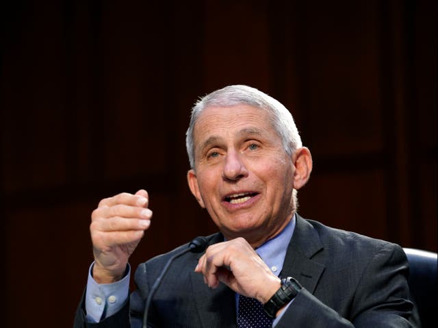 <p>Anthony Fauci, director del Instituto Nacional de Alergias y Enfermedades Infecciosas, testifica durante un Comité Senatorial de Salud, Educación, Trabajo y Pensiones.</p>