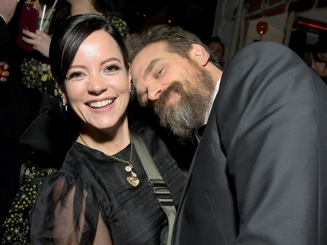 <p>Lily Allen and David Harbour attend 2020 Netflix SAG After Party at Sunset Tower in Los Angeles, California</p>