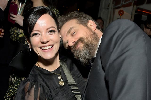 <p>Lily Allen and David Harbour attend 2020 Netflix SAG After Party at Sunset Tower in Los Angeles, California</p>