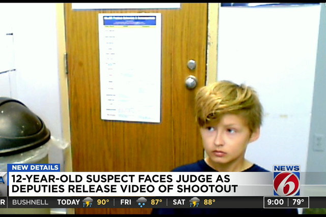 <p>A Florida teen, 12, makes his first appearance in court after allegedly shooting at police officers.</p>