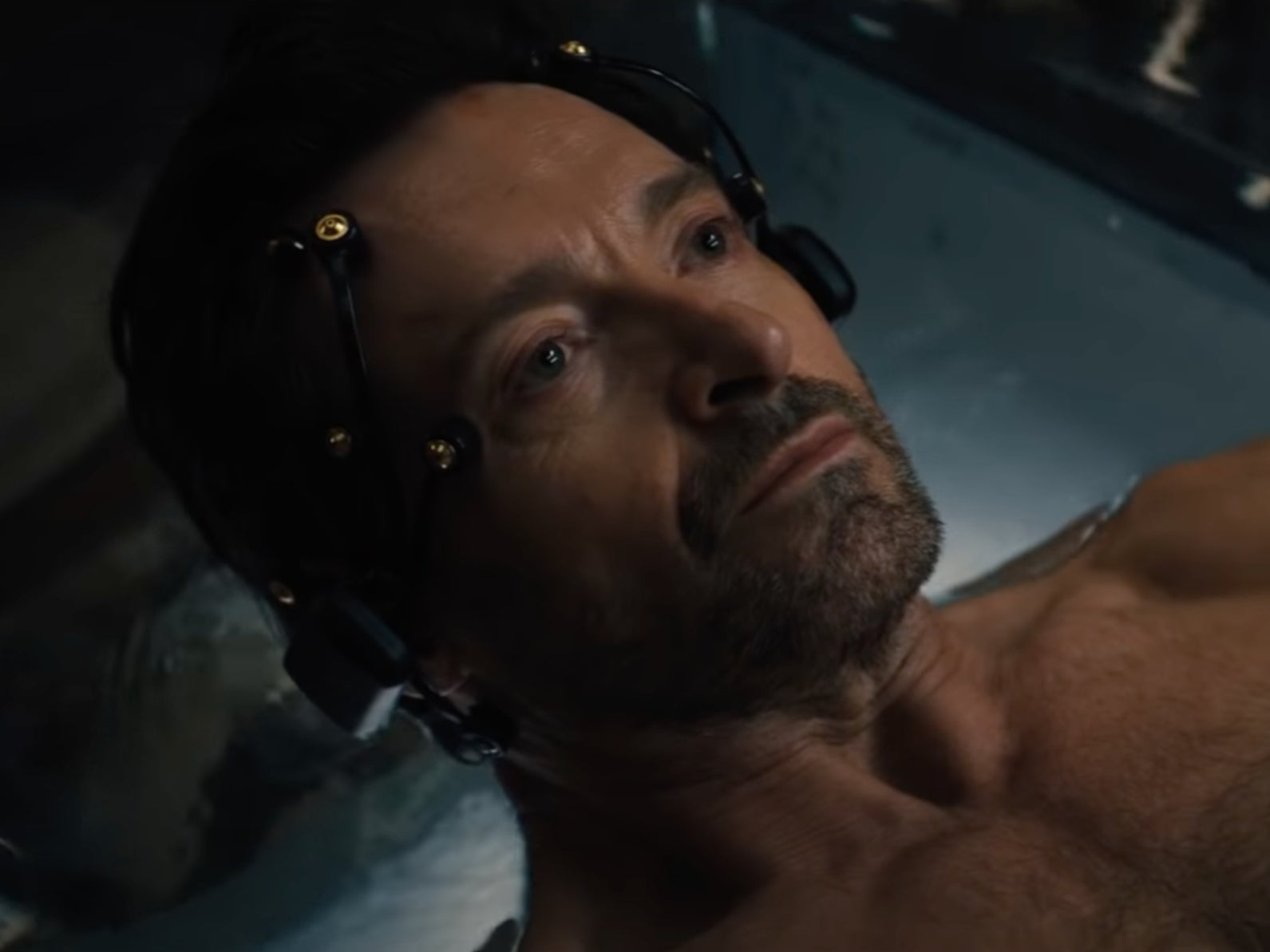 <p>Hugh Jackman in Reminiscence</p>