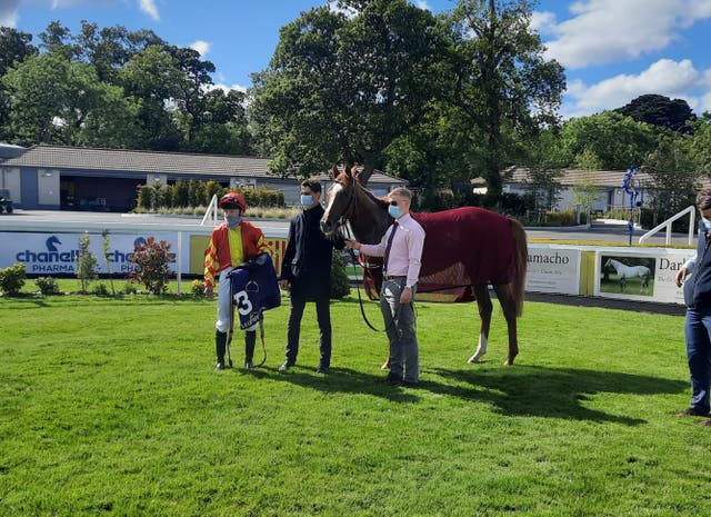 Fernando Vichi after his victory in the Nijinksy Stakes at Leopardstow