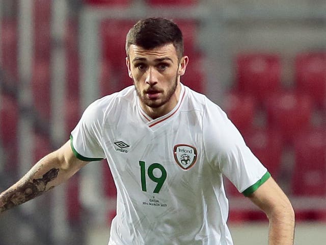 <p>Troy Parrott scored twice for the Republic of Ireland</p>