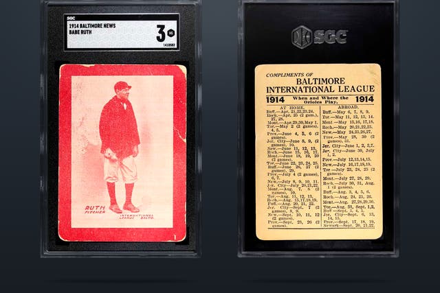 <p>The ‘pre-rookie’ card was the first to feature the Major League Baseball (MLB) icon as a player at 19-years-old</p>