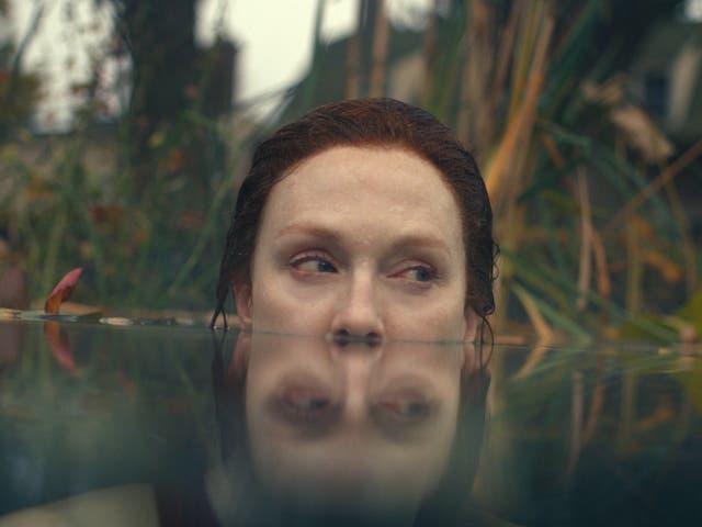 <p>Submerged: Julianne Moore as Lisey in Apple TV+’s new Stephen King adaptation ‘Lisey’s Story’</p>