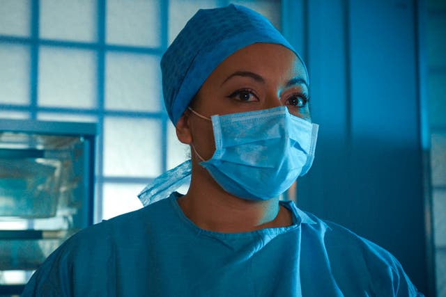 <p>Jaye Jacobs as Donna Jackson in Holby City</p>