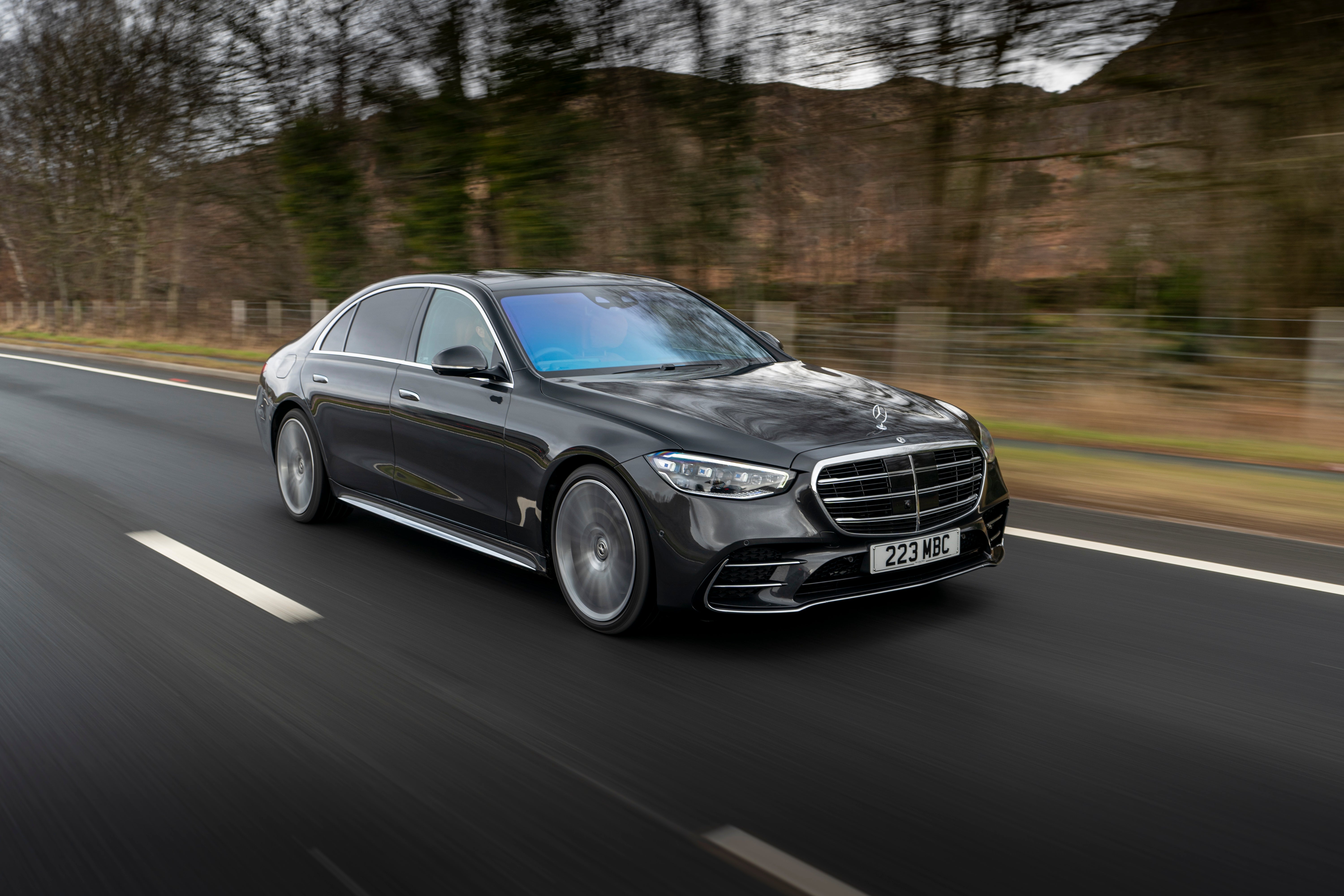 The S-Class saloon: still sombre and serious, but with a side-order of fun