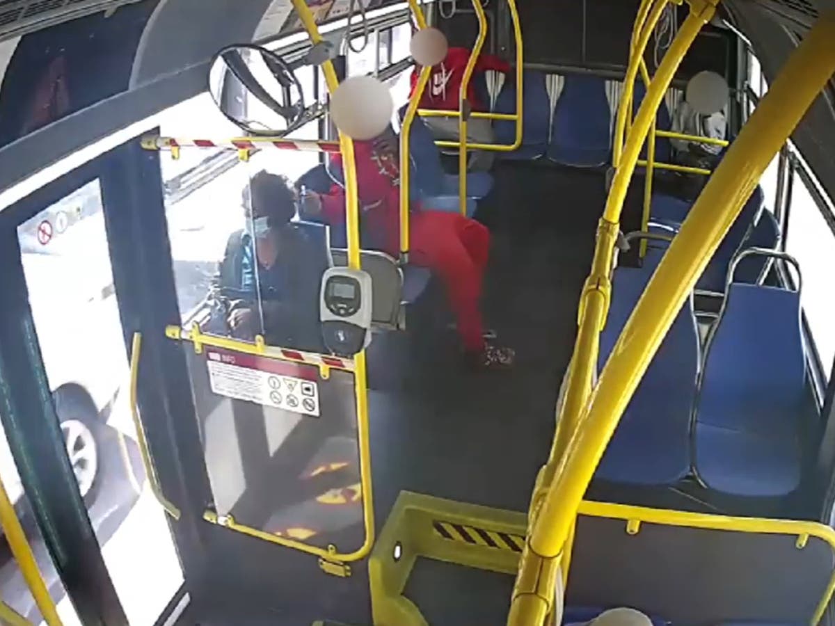 Video shows teenager setting woman&rsquo;s hair on fire on San Francisco bus