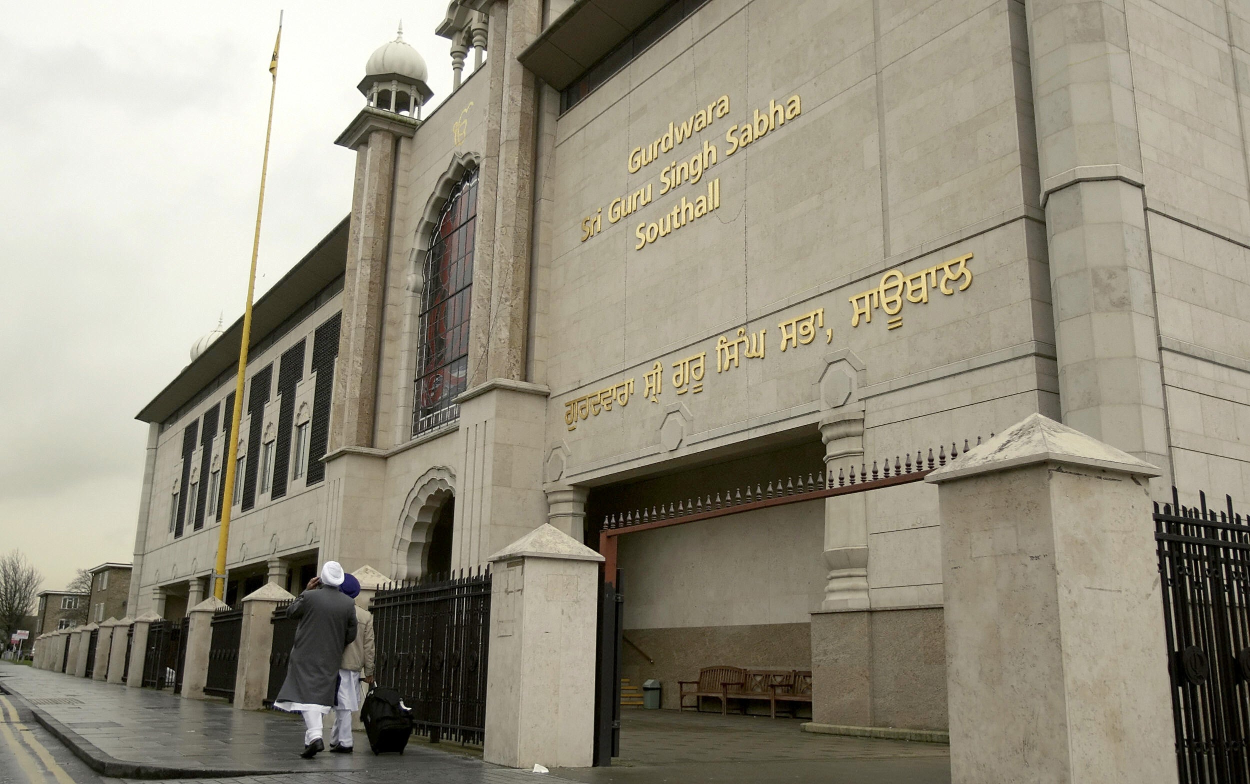 The Gurdwara Sri Guru Singh Sabha temple in Southall, west London, the largest outside India