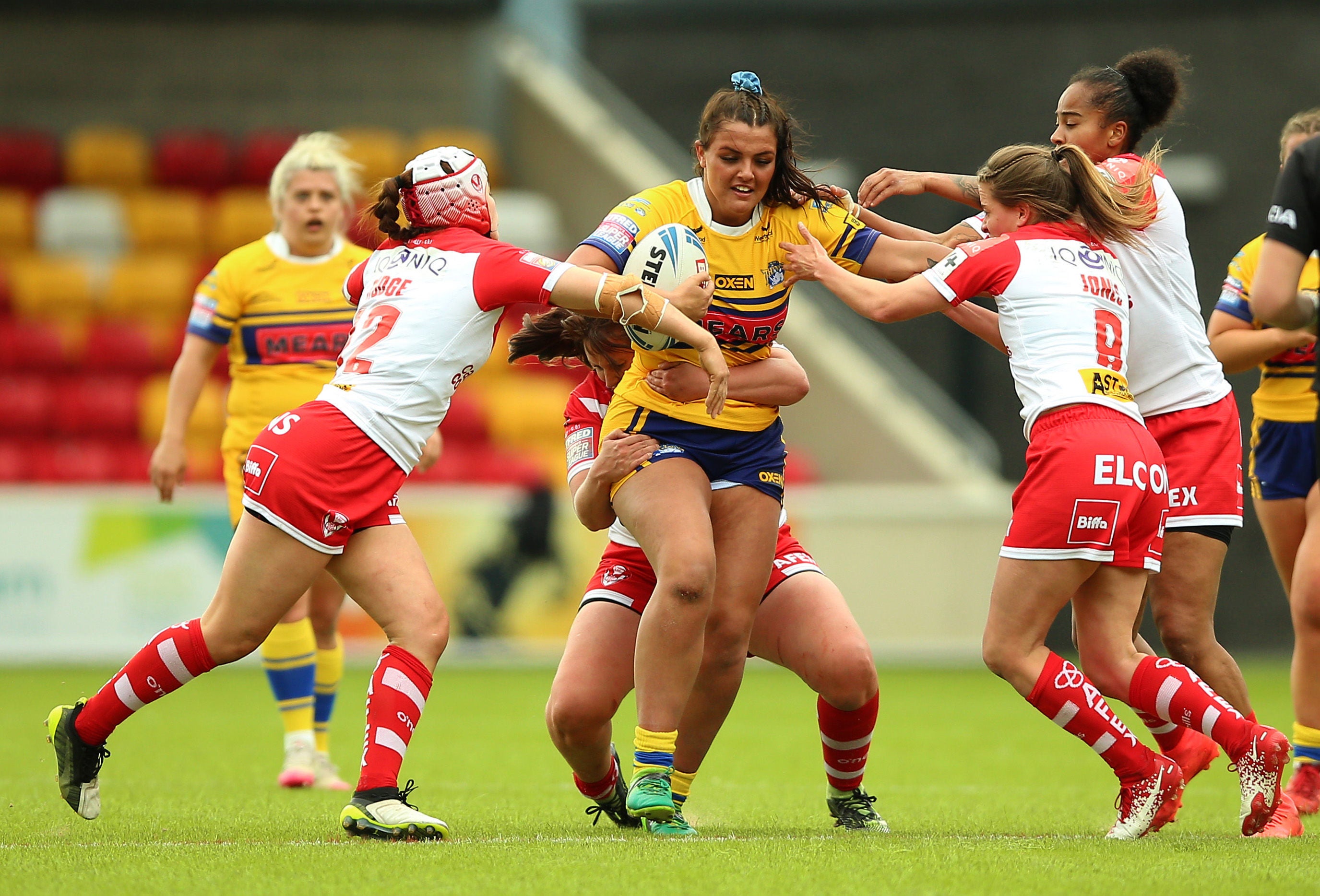 Emily Rudge in action for Saints