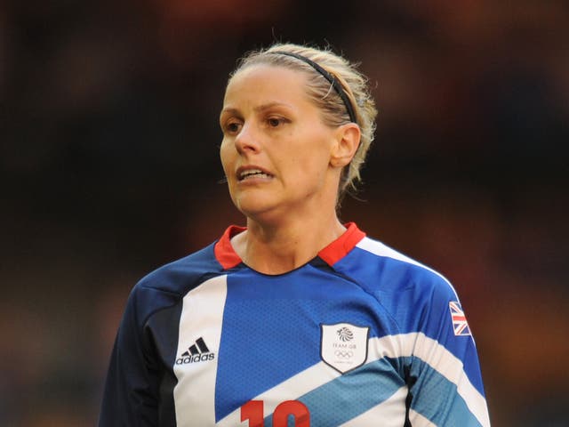 <p>Kelly Smith during the London 2012 Olympics</p>