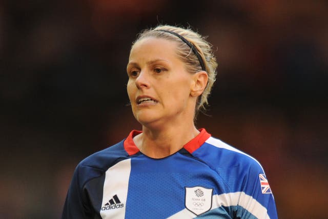 <p>Kelly Smith during the London 2012 Olympics</p>