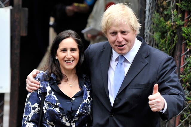 <p>The then mayor of London with Ms Wheeler in May 2012</p>