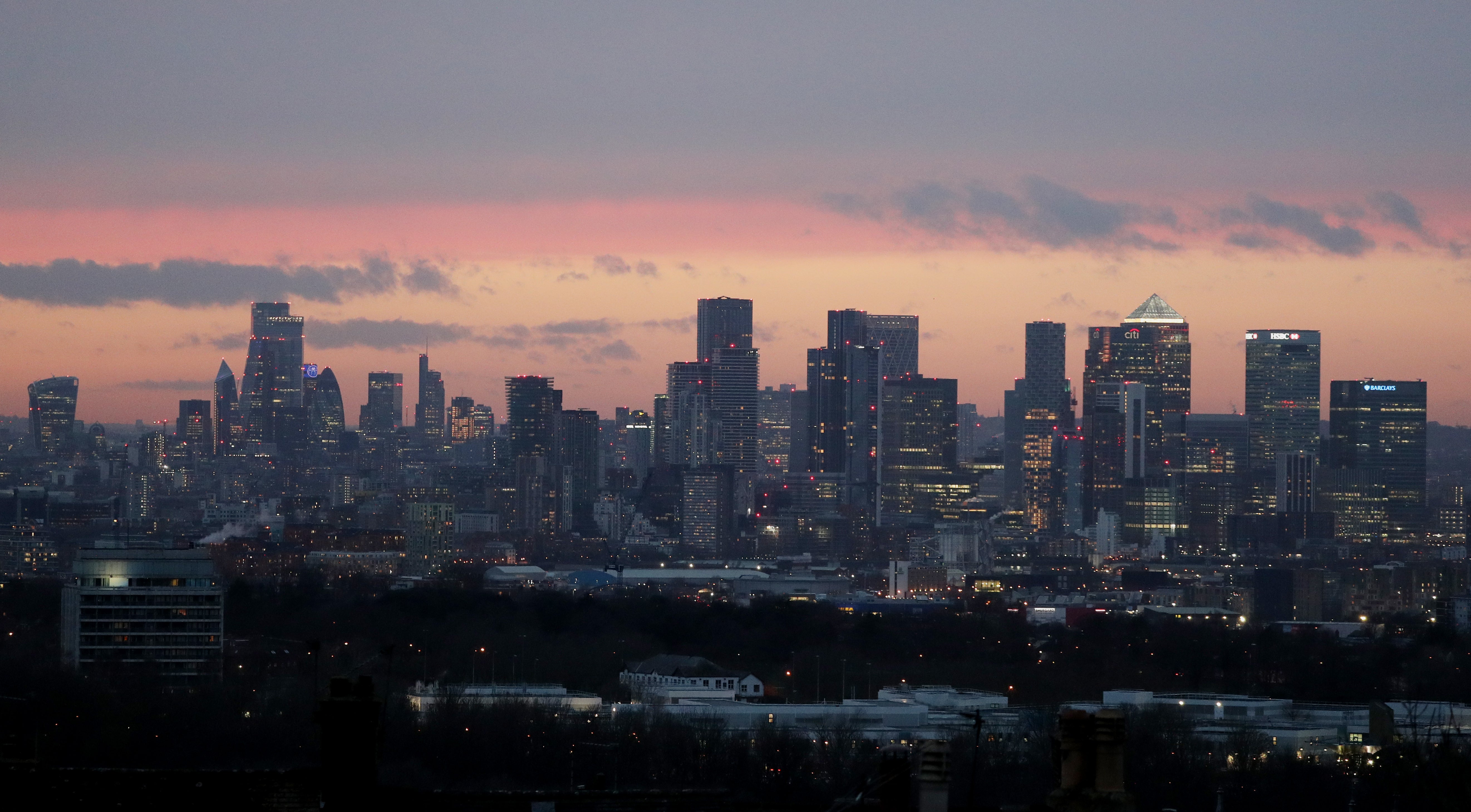 The City of London skyline