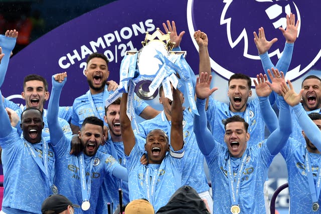 <p>Six of Manchester City's title winners have been named in the PFA Premier League team of the year</p>