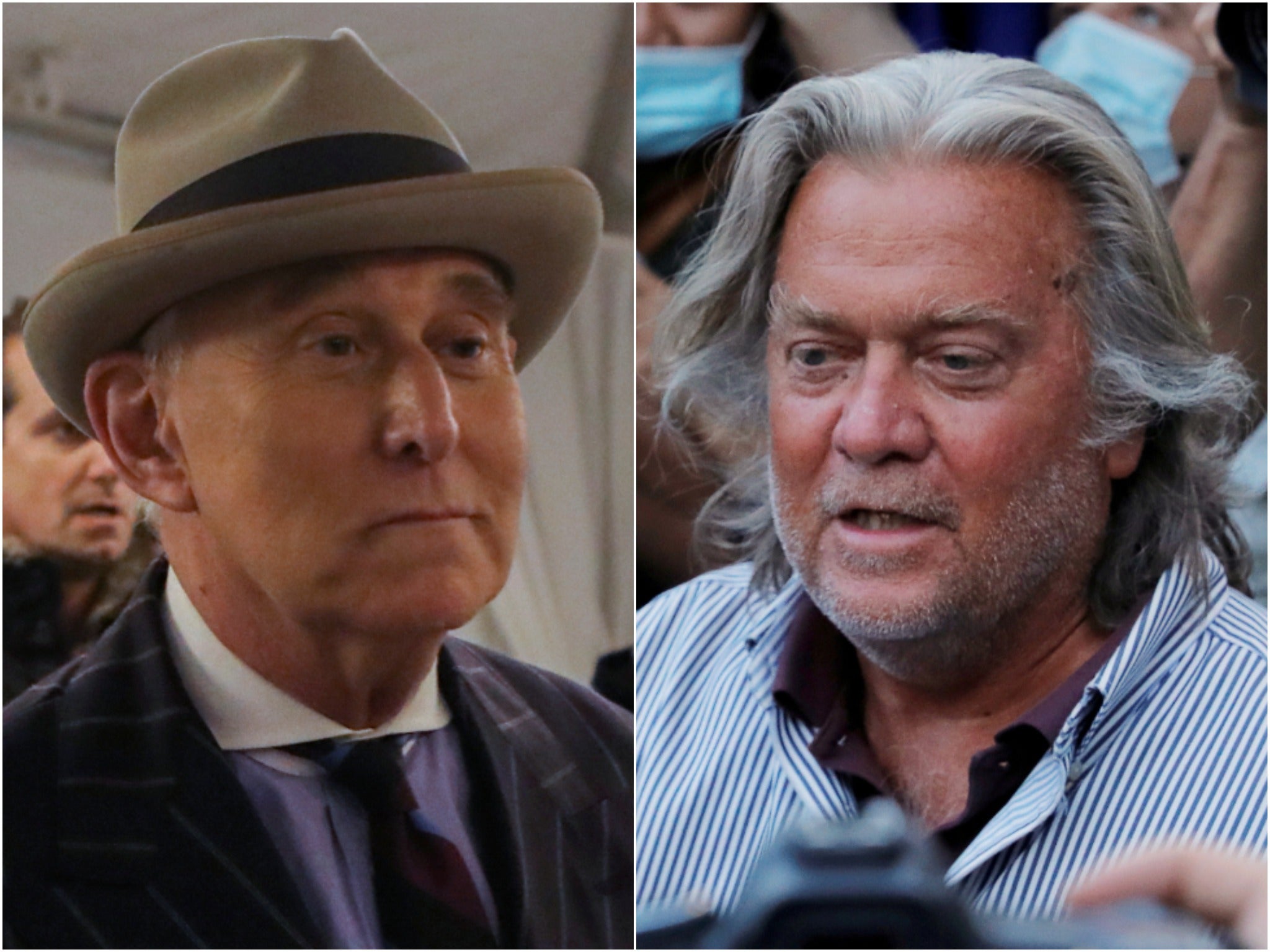 <p>Roger Stone afirmó que el ex estratega jefe de la Casa Blanca y director ejecutivo de la campaña Trump chantajeó al entonces presidente Trump para obtener un indulto.</p>