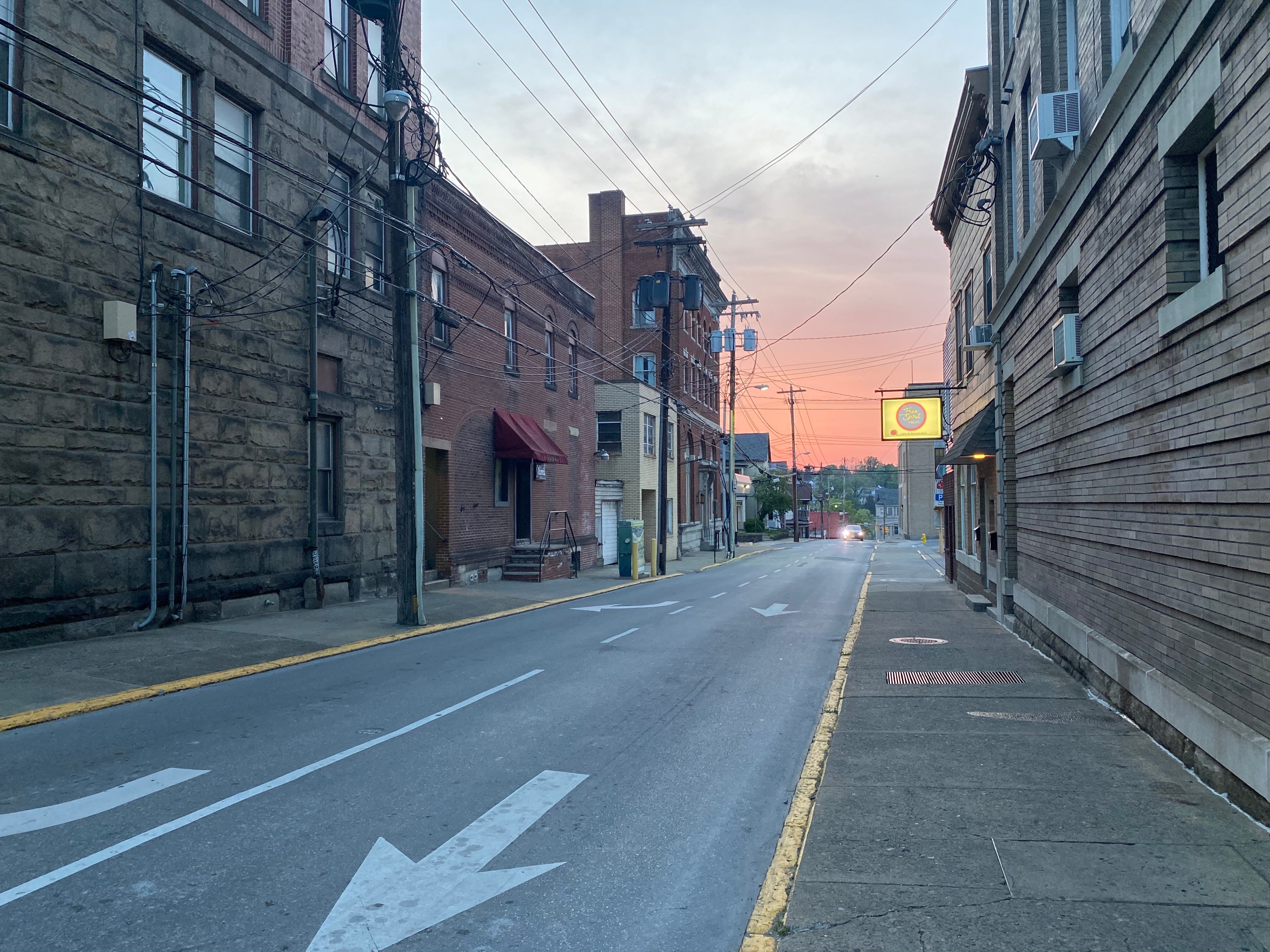 The centre of Morgantown, a West Virginia mountain town that is the first location for the new remote worker programme