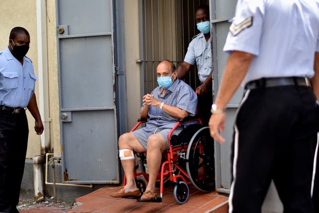<p>File. Mehul Choksi exits the magistrate's court in Roseau, Dominica, on 4 June 2021</p>