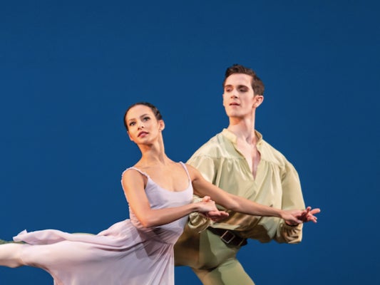 Francesca Hayward and William Bracewell in ‘Dances at a Gathering’, which builds a powerful sense of connection between the performers