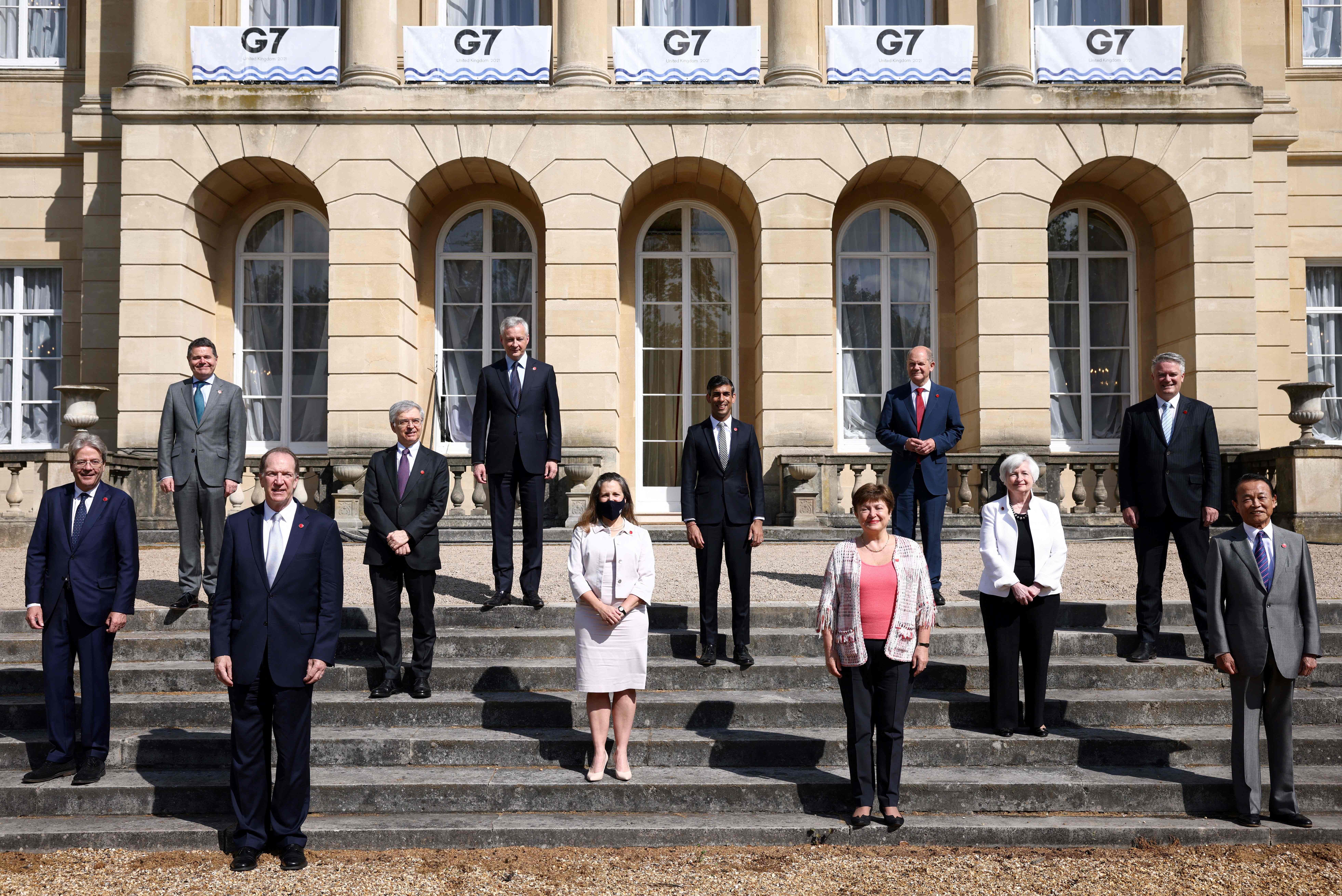 <p>The measures were agreed at a meeting of G7 finance ministers in London</p>