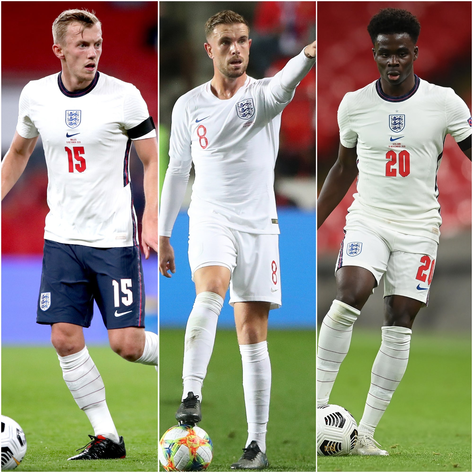 James Ward-Prowse, Jordan Henderson and Bukayo Saka will be hopin to play some part of England's friendly against Romania.