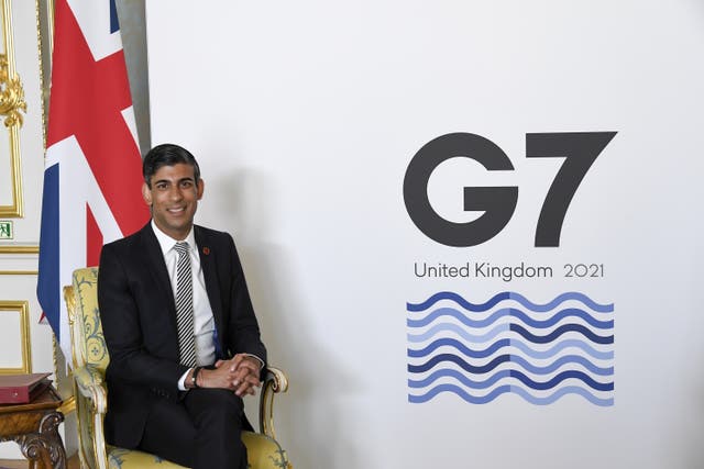 <p>Chancellor Rishi Sunak chaired the two-day G7 finance ministers meeting</p>