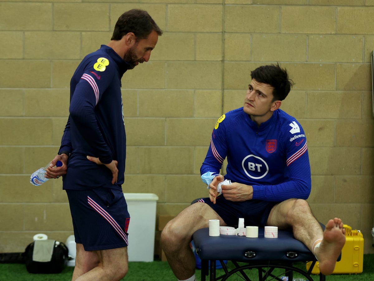 Gareth Southgate hopeful but offers no guarantees on Harry Maguire injury return