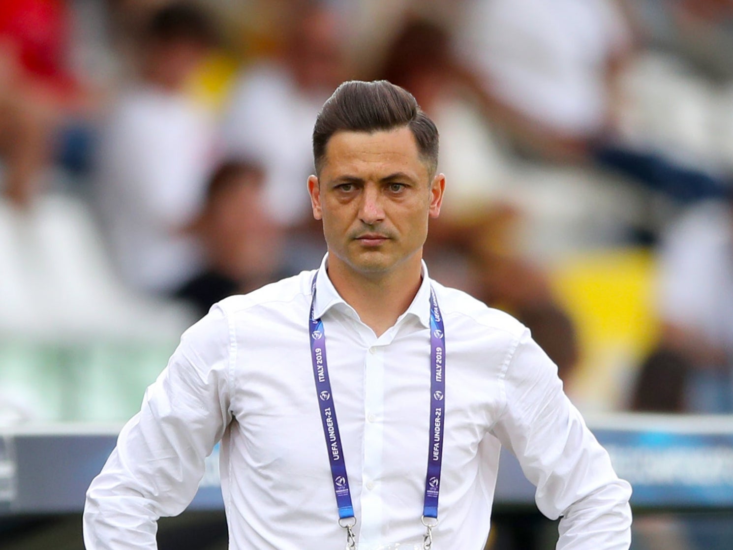 Mirel Radoi's Romania are the final warm-up opposition for England ahead of Euro 2020 (Nick Potts/PA).