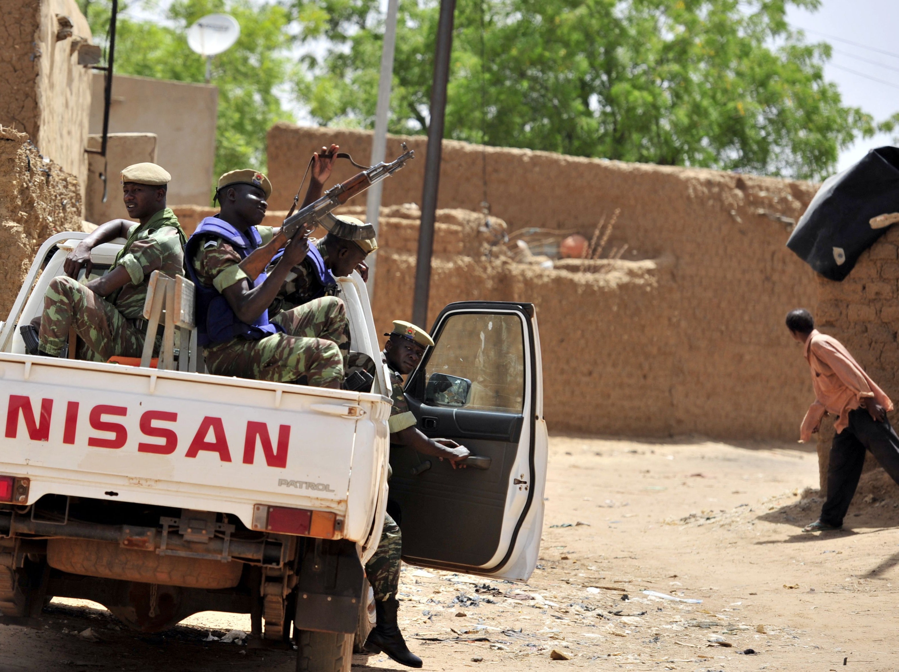 Soldiers on patrol in northern Burkina Faso, which has been targeted by jihadists over the past five years.