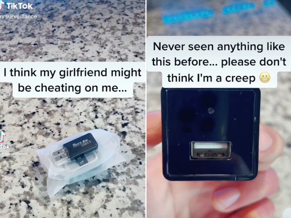 Boyfriend says ‘I’m not a creep’ as he uses a surveillance camera to