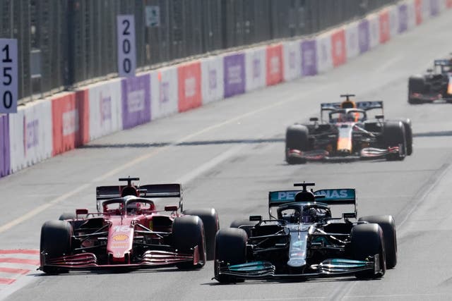 Lewis Hamilton finished 15th in Baku