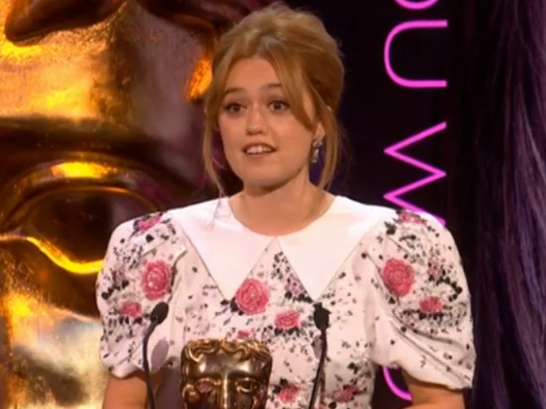 Aimee Lou Wood, star of Sex Education, wins the Bafta TV award for Female Performance in a Comedy