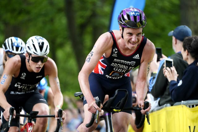 <p>Great Britain’s Alistair Brownlee was disqualified from the World Series in Leeds, damaging his Olympic hopes</p>