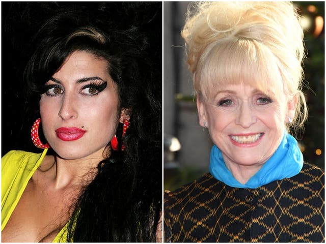 <p>Amy Winehouse in 2007, and Barbara Windsor in 2017</p>