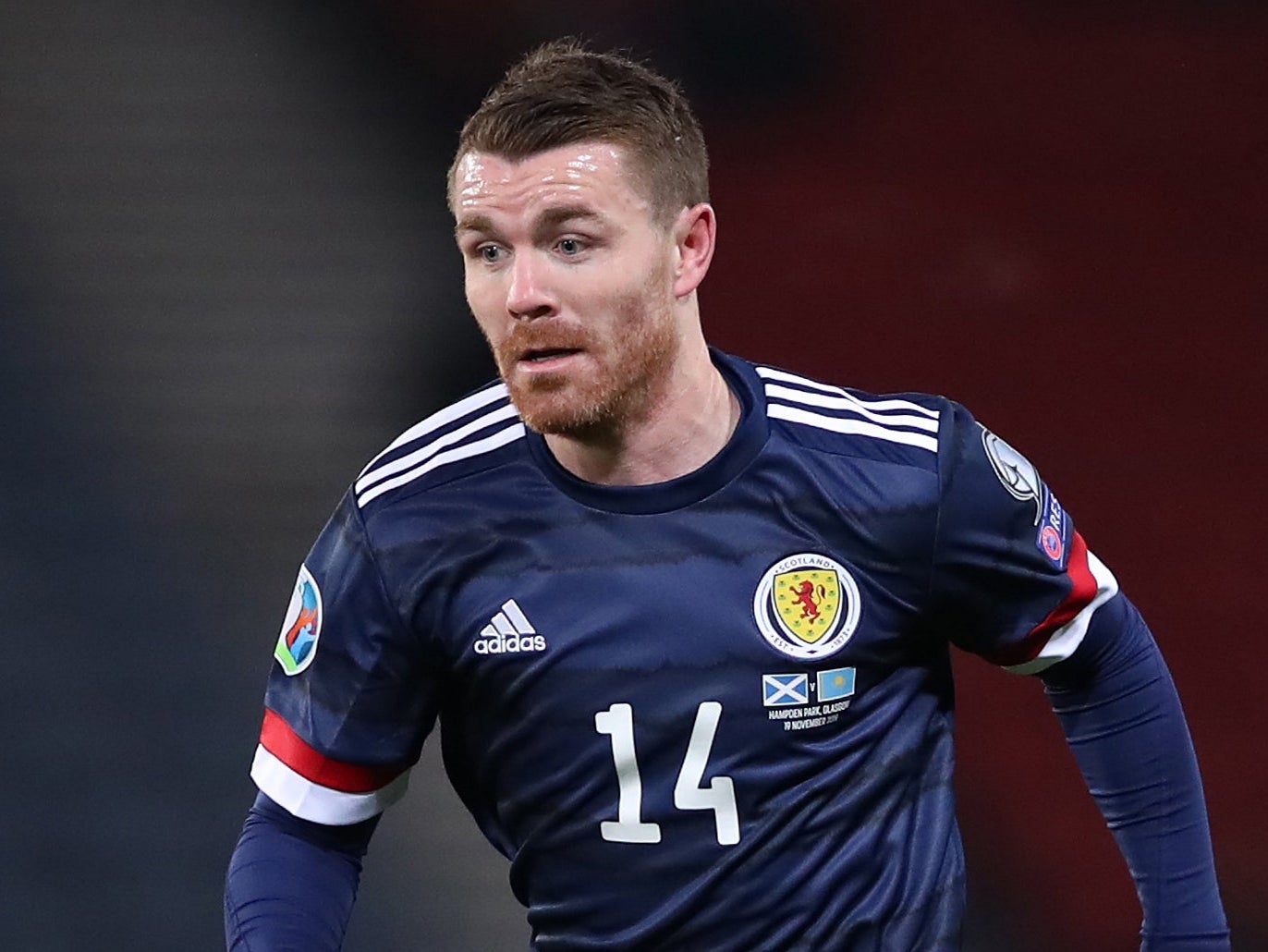 John Fleck is set to miss Scotland's opening Euro 2020 fixture